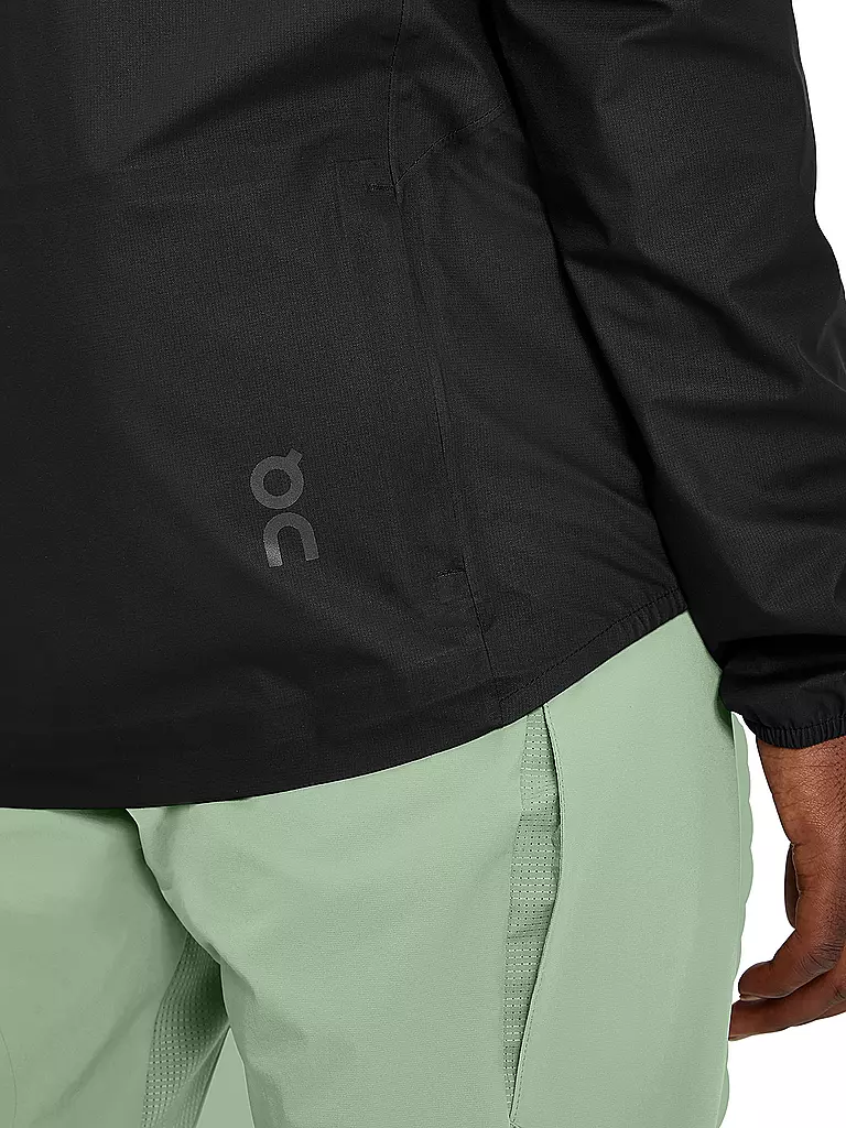 ON | Herren Wanderjacke Anorak Waterproof Hoodie | Negro