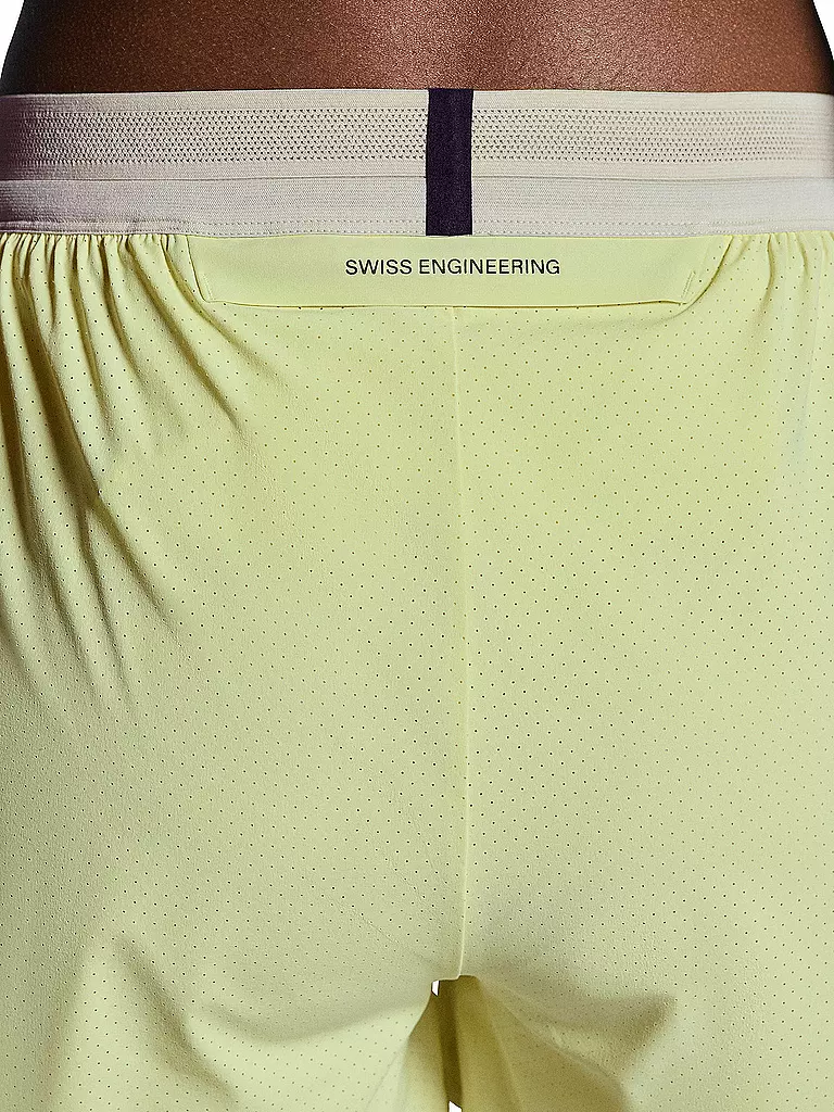 ON | Pantalón corto de running 2en1 de 3" Performance para mujer | Amarillo