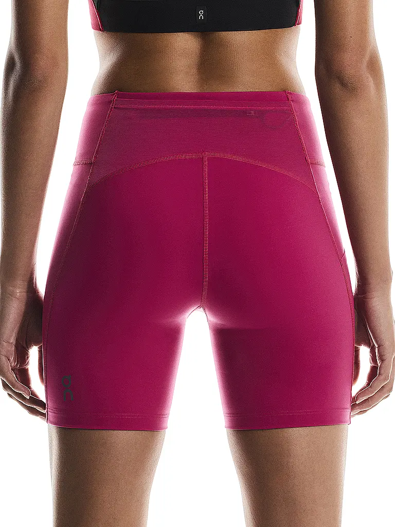 ON | Pantalón corto de running Performance para mujer | Rojo oscuro