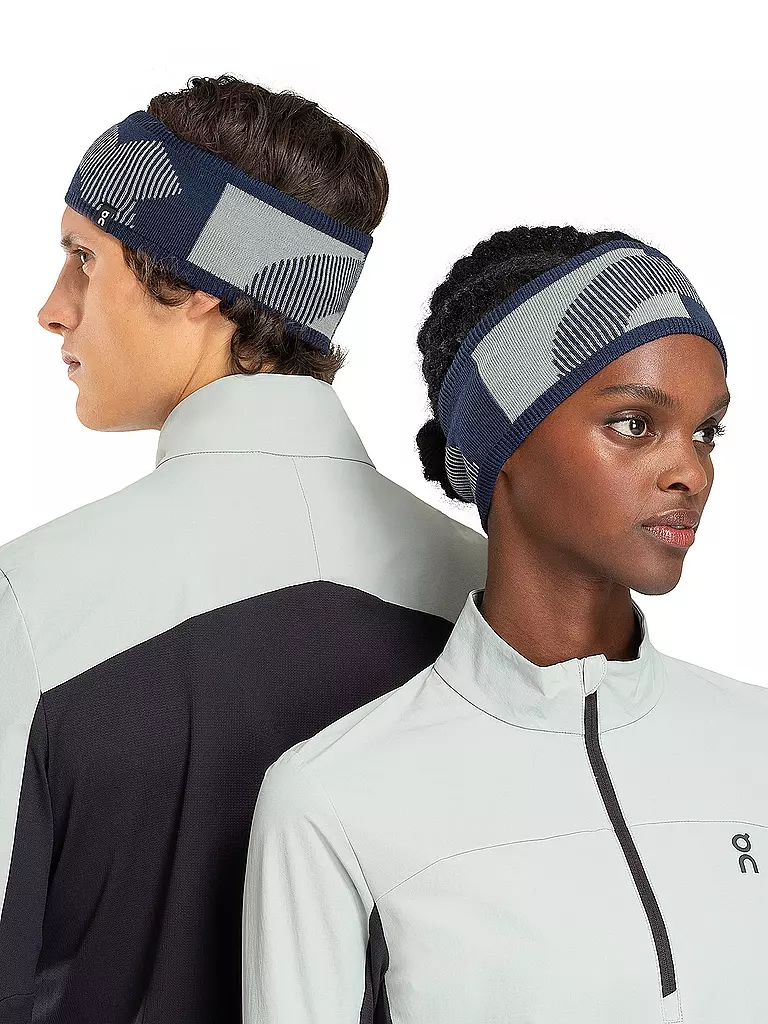 ON | Stirnband Explorer Merino | Azul oscuro