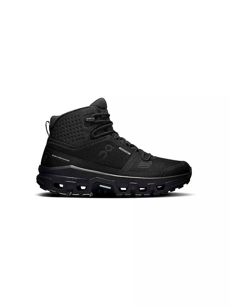 ON | Zapatillas de senderismo para mujer Cloudrock Mid WP | Negro