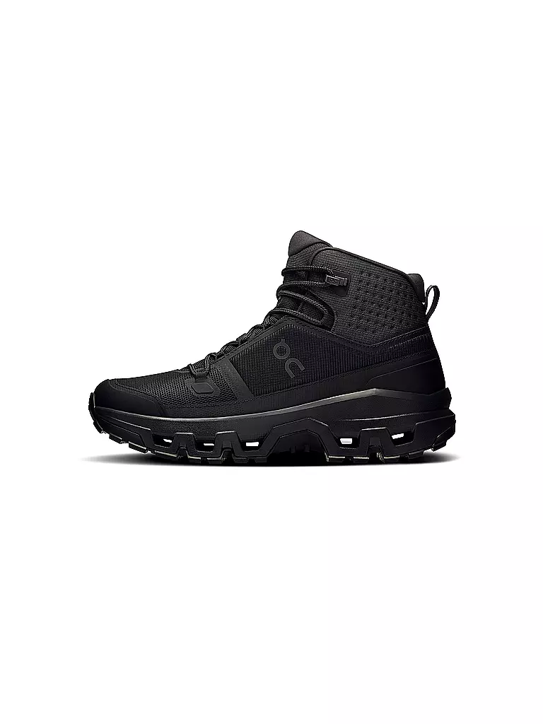ON | Zapatillas de senderismo para mujer Cloudrock Mid WP | Negro