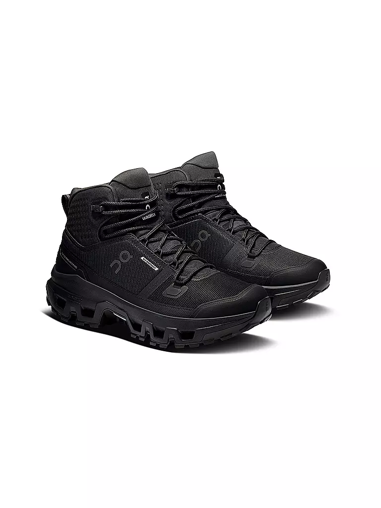 ON | Zapatillas de senderismo para mujer Cloudrock Mid WP | Negro