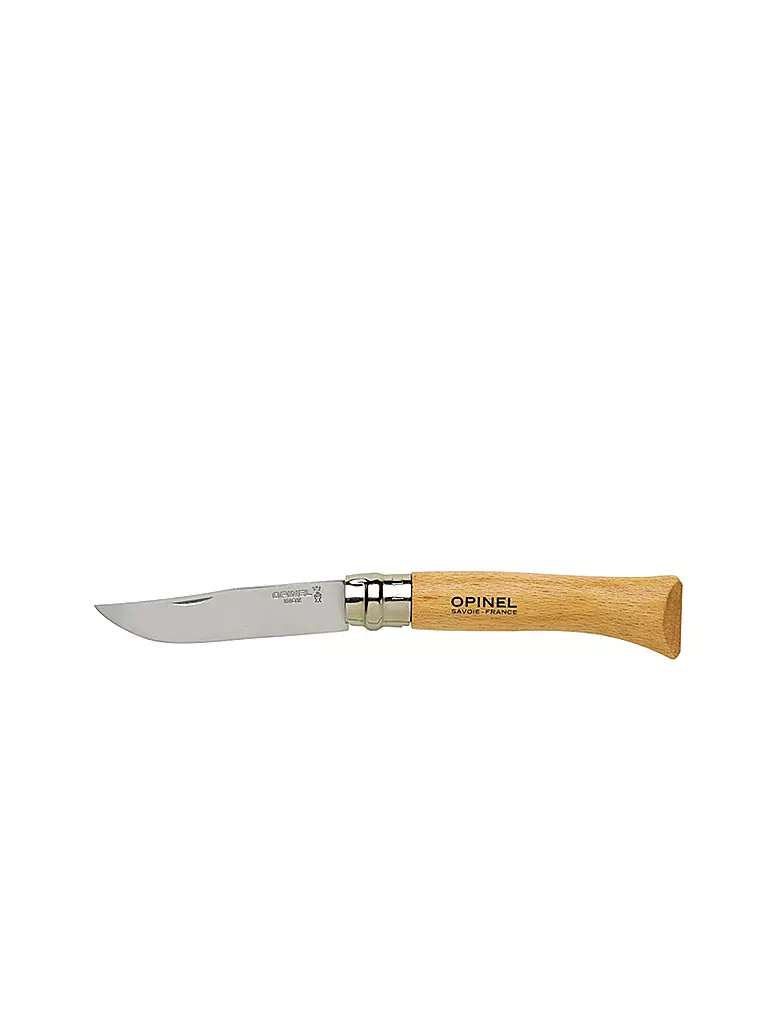 OPINEL | Cuchillo Blíster Nº 10 Acero Inoxidable | Marrón claro