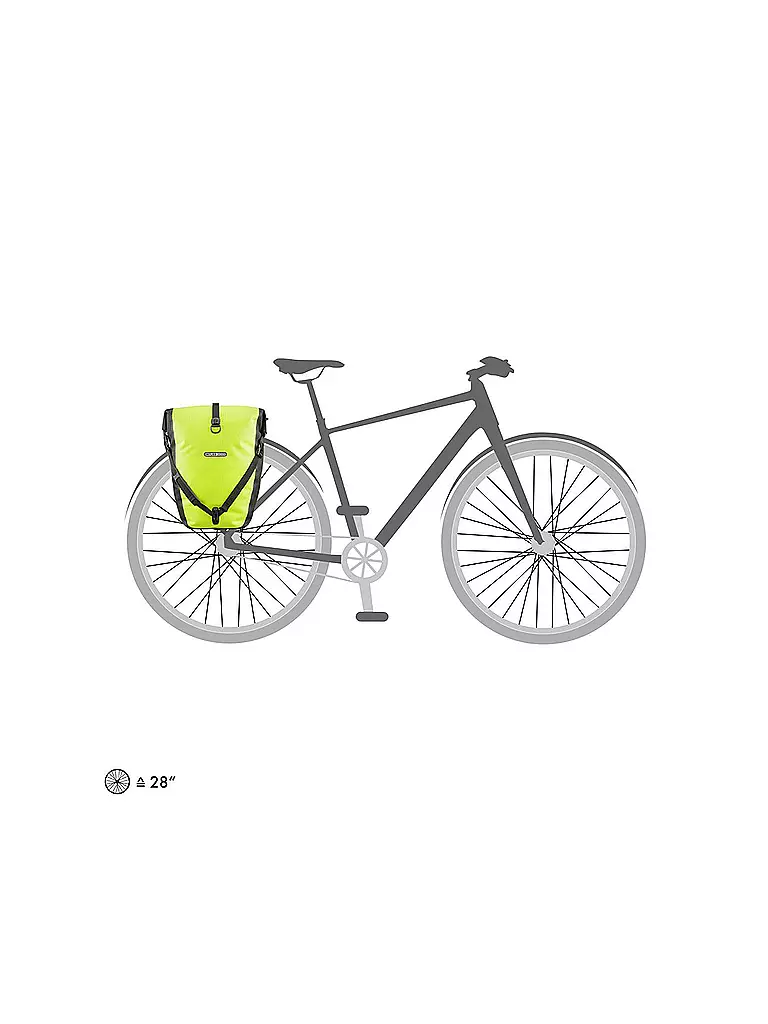 ORTLIEB | Alforja para bicicleta Back-Roller High Visibility QL2.1 20L |