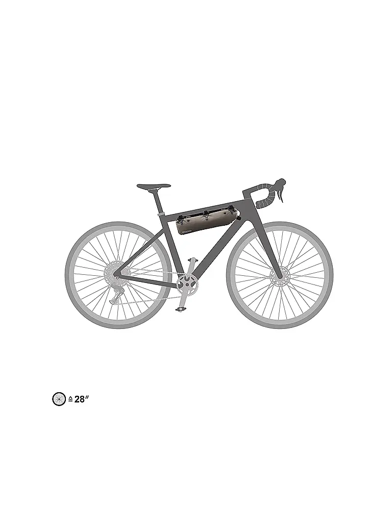 ORTLIEB | Bolsa de cuadro Frame-Pack RC Toptube 4L | Camel