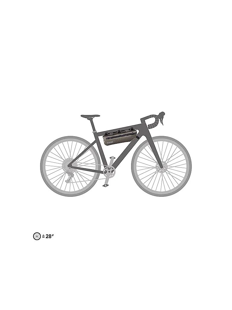 ORTLIEB | Bolsa de cuadro Frame-Pack Toptube 4L | Camel