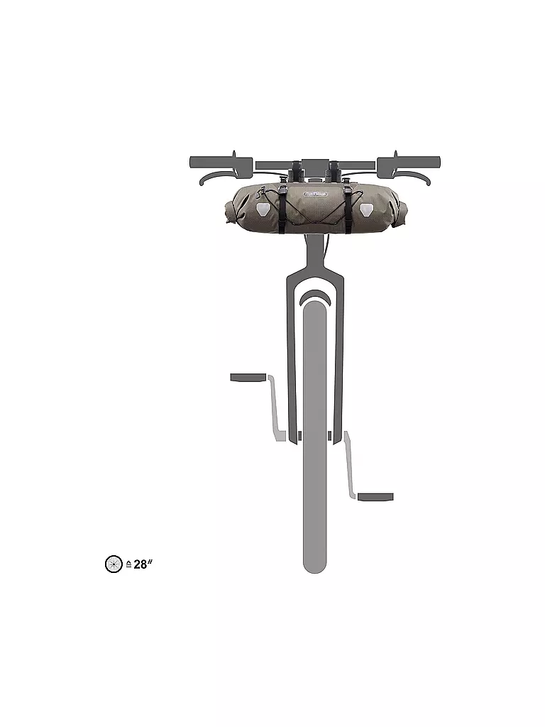 ORTLIEB | Bolsa de manillar Handlebar Pack Medium 15L | Marrón