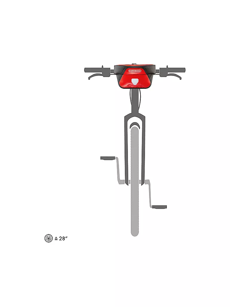 ORTLIEB | Bolsa de manillar para bicicleta Ultimate6 Classic 5L | Rojo