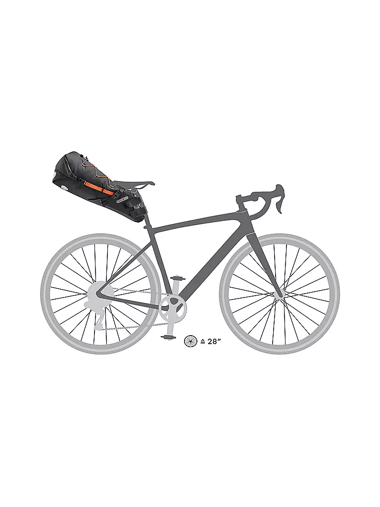 ORTLIEB | Bolsa de sillín para bicicleta Seatpack 16.5 L | Negro