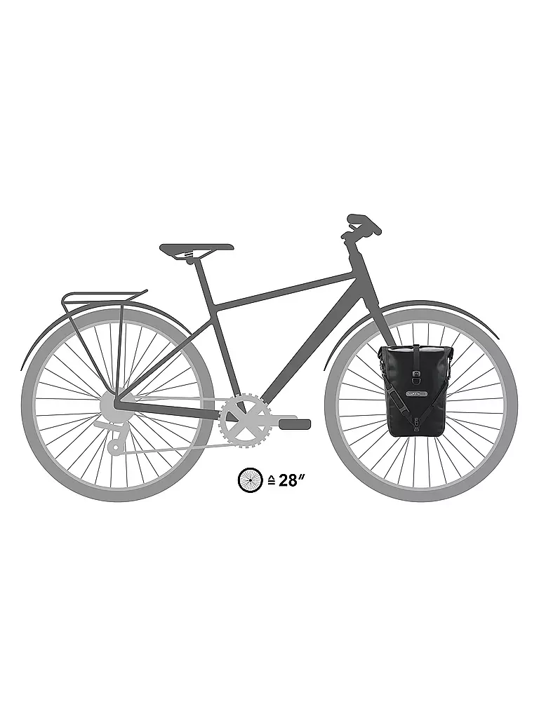 ORTLIEB | Juego de alforjas Sport-Roller Classic QL2.1 2 x 12,5L | Negro