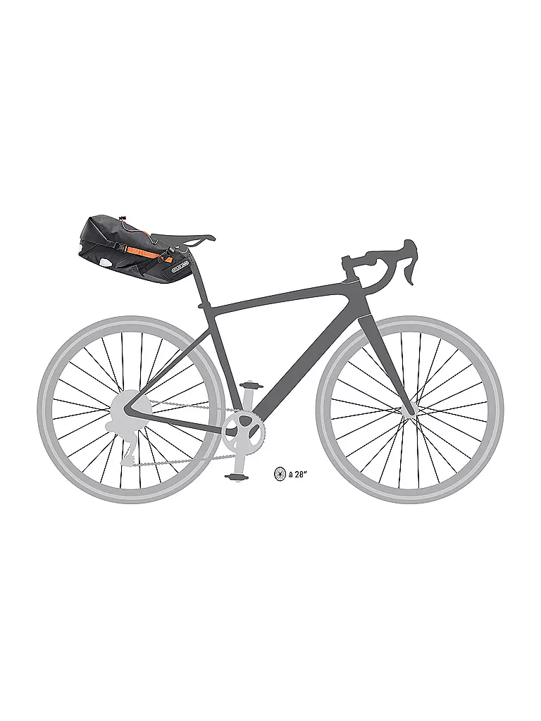 ORTLIEB | Seat-Pack Alforja de sillín Medium 11L | Negro