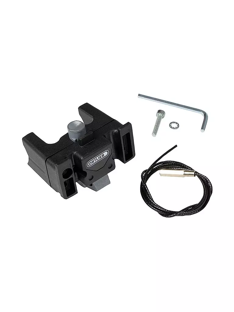 ORTLIEB | Soporte de manillar para bicicleta sin candado | Negro