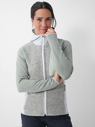 ORTOVOX | Chaqueta polar con capucha de punto clásico para mujer