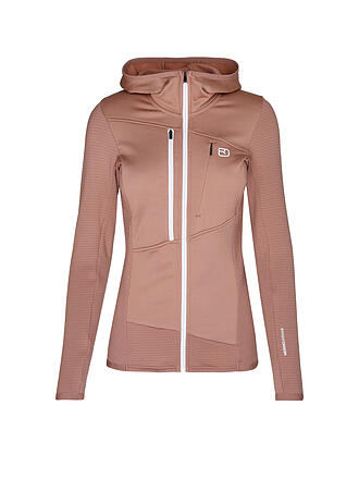 ORTOVOX | Chaqueta polar con capucha Fleece Grid para mujer