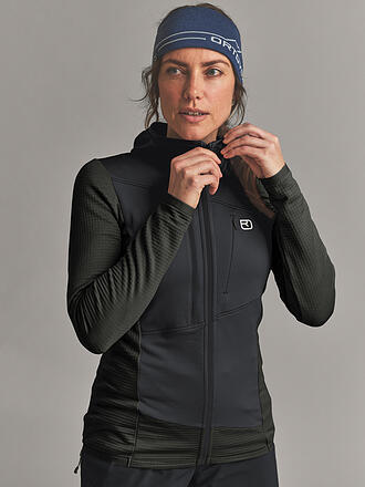 ORTOVOX | Chaqueta polar con capucha Fleece Grid para mujer