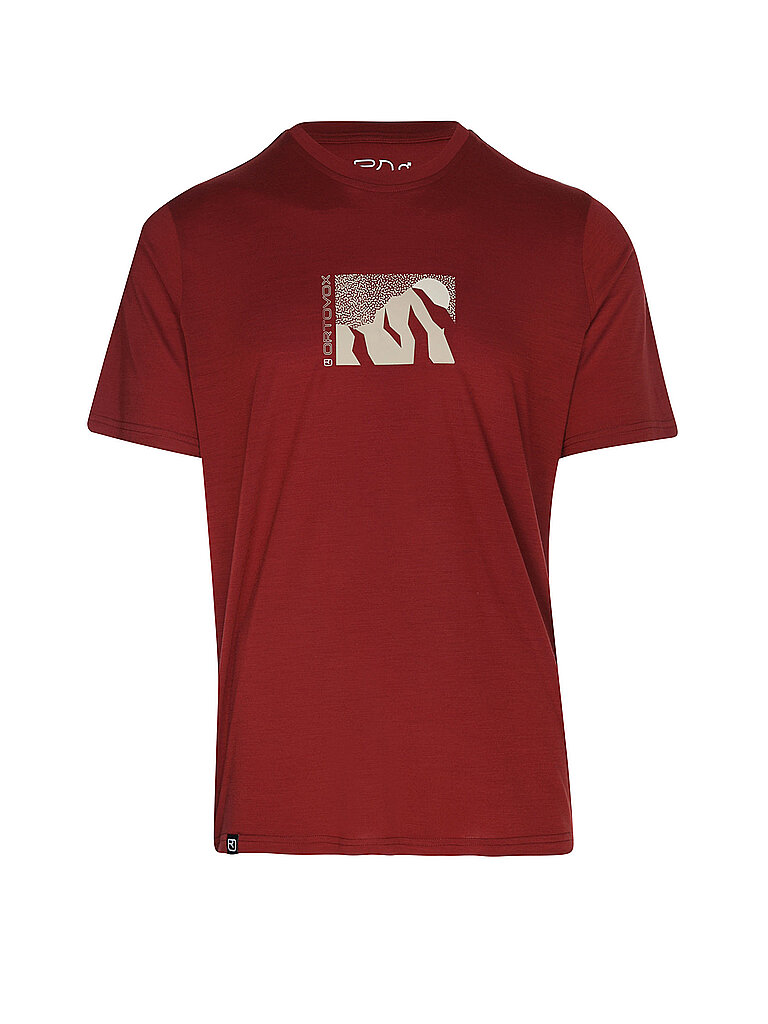Camiseta funcional para hombre 120 Cool Tec MTN Sun rojo oscuro L