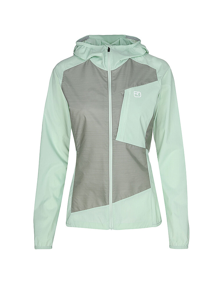 Cortavientos con capucha Trace para mujer verde L