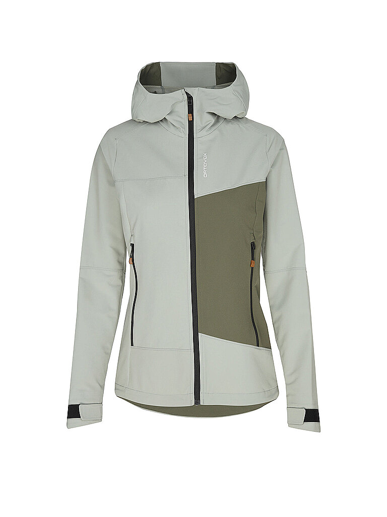 Chaqueta softshell con capucha Seceda para mujer verde M