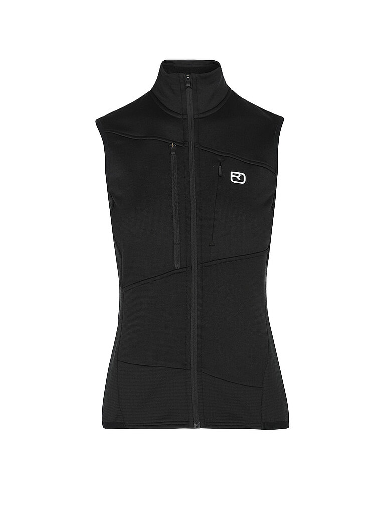 Chaleco polar de mujer Fleece Grid negro L