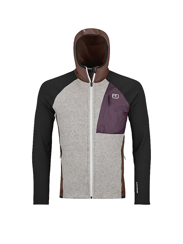 Chaqueta polar de punto clásica para hombre marrón S