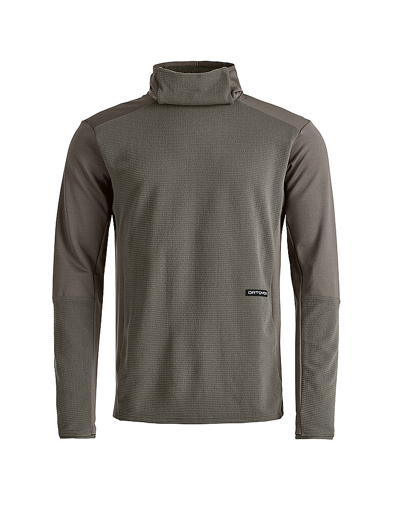 Camiseta funcional con capucha de forro polar de pana para hombre camel M