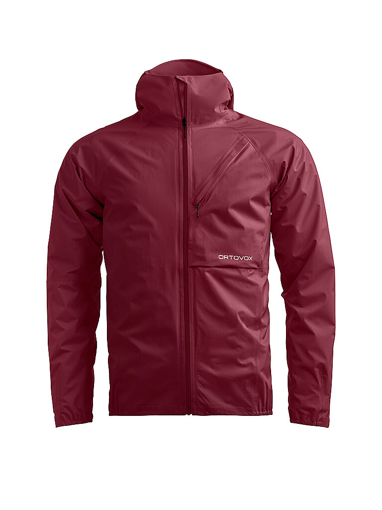 Chaqueta de senderismo para hombre Trace 2,5L Hoodie rojo oscuro XXL