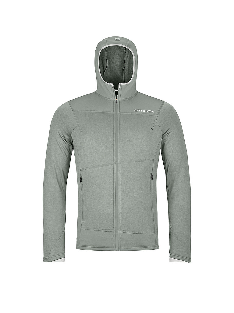 Chaqueta polar con capucha ligera para hombre verde XXL