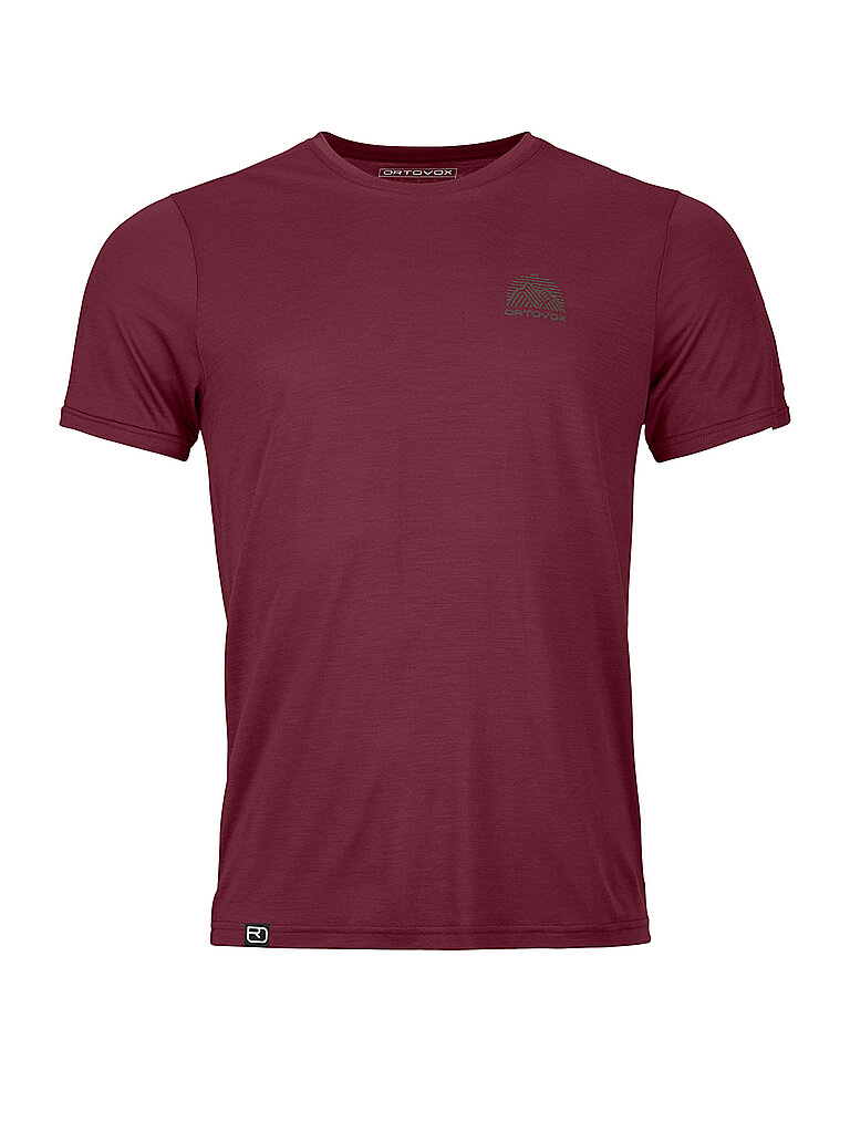 Camiseta funcional para hombre 120 COOL TEC MTN STRIPE rojo oscuro M