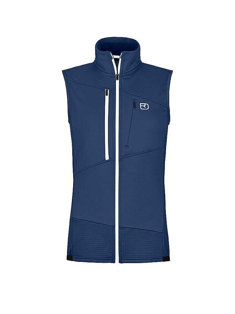 Chaleco polar de mujer Fleece Grid azul oscuro M