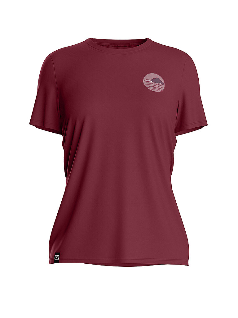 Camiseta funcional para mujer Choose 120 Cool rojo oscuro S