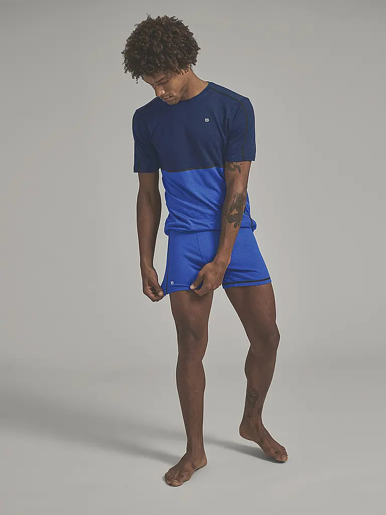 ORTOVOX | Bóxer para hombre Rock'n'Wool 185 | Azul