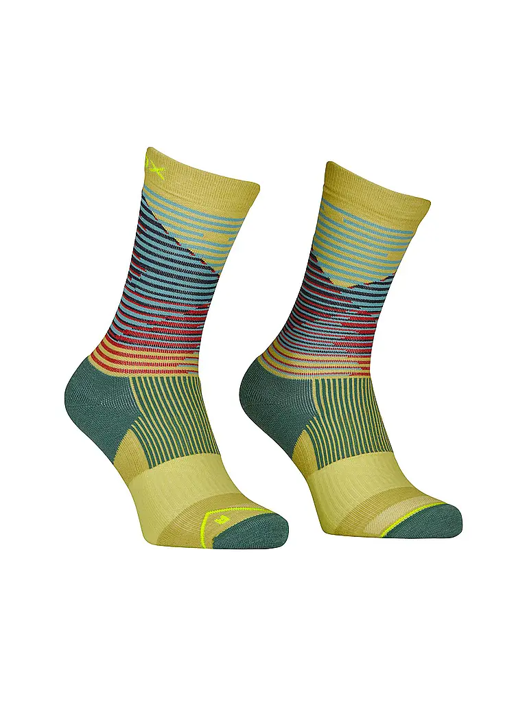 ORTOVOX | Calcetines de senderismo para hombre All Mountain Mid Socks M | Verde claro