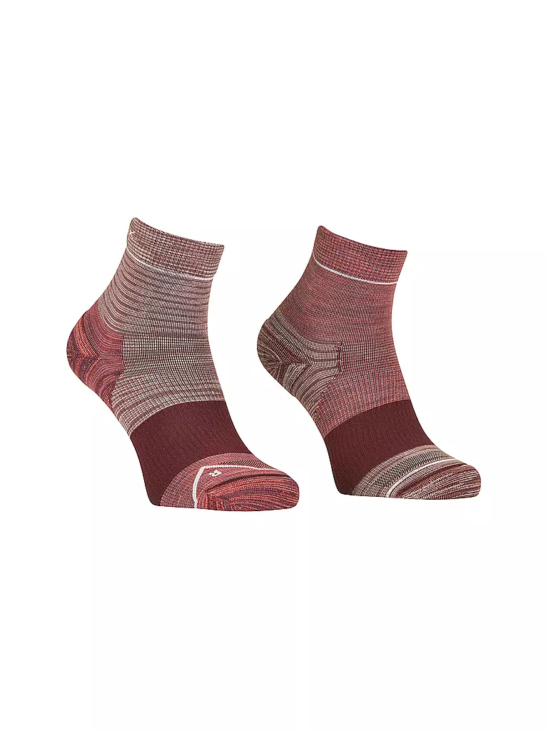 ORTOVOX | Calcetines tobilleros Alpine para mujer | Rojo oscuro