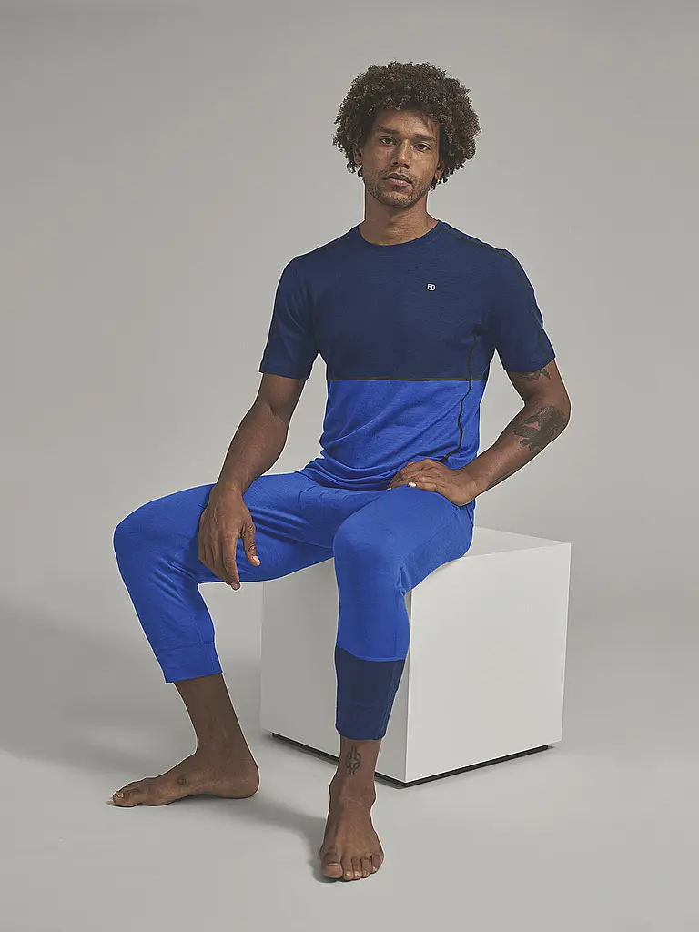 ORTOVOX | Camiseta de hombre Rock'n'Wool 185 | Azul