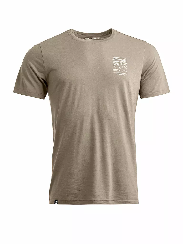 ORTOVOX | Camiseta de senderismo Mountain 150COOL para hombre | Camel