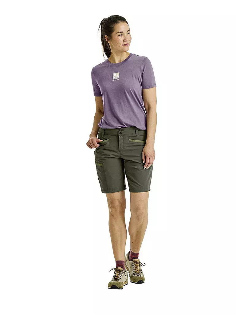 ORTOVOX | Camiseta de senderismo para mujer Abstract 120 Cool Tec | Lila