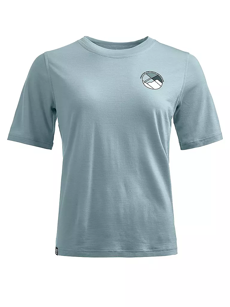 ORTOVOX | Camiseta de senderismo para mujer Round Landscape 140 Cool | Azul claro