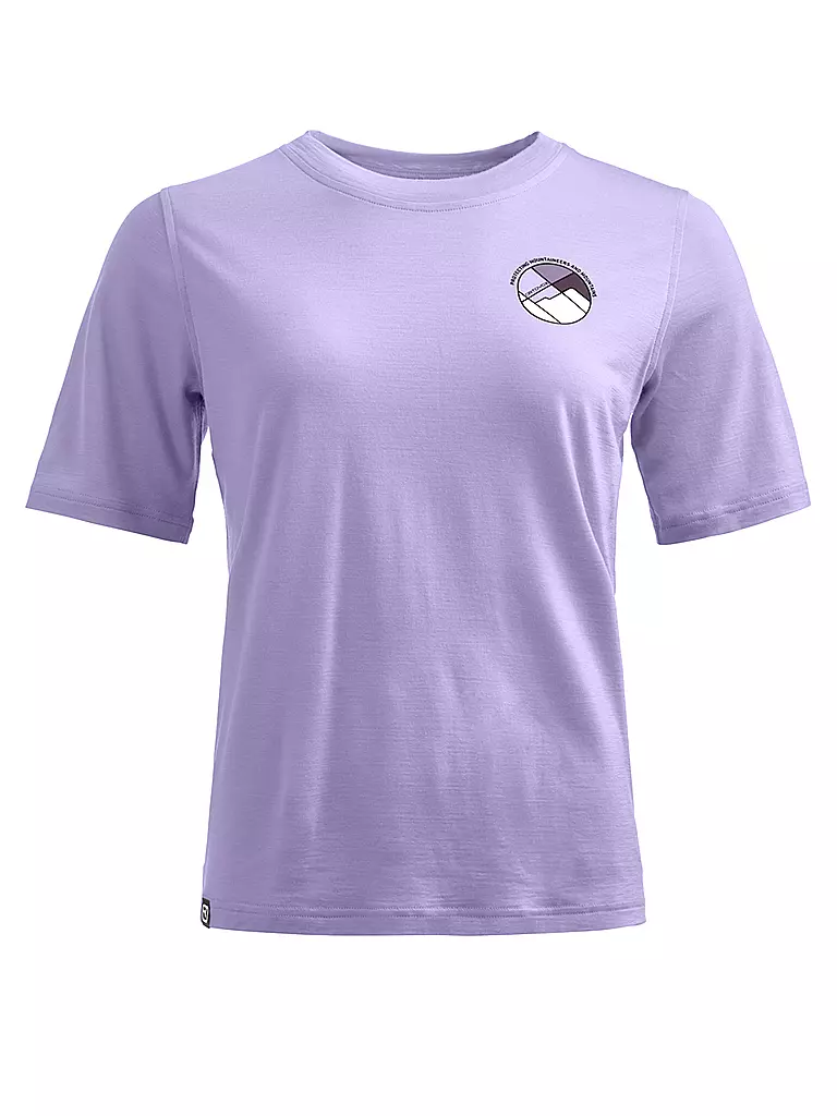 ORTOVOX | Camiseta de senderismo para mujer Round Landscape 140 Cool | Lila