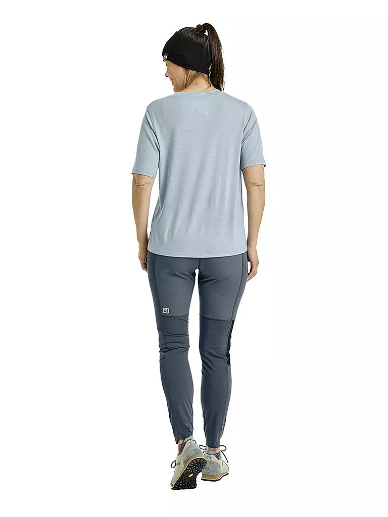 ORTOVOX | Camiseta de senderismo para mujer Round Landscape 140 Cool | Azul claro
