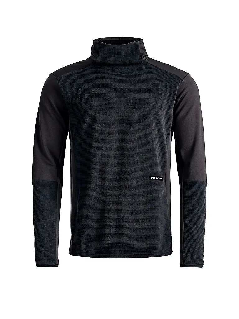 ORTOVOX | Camiseta funcional con capucha de forro polar Cord para hombre | Negro