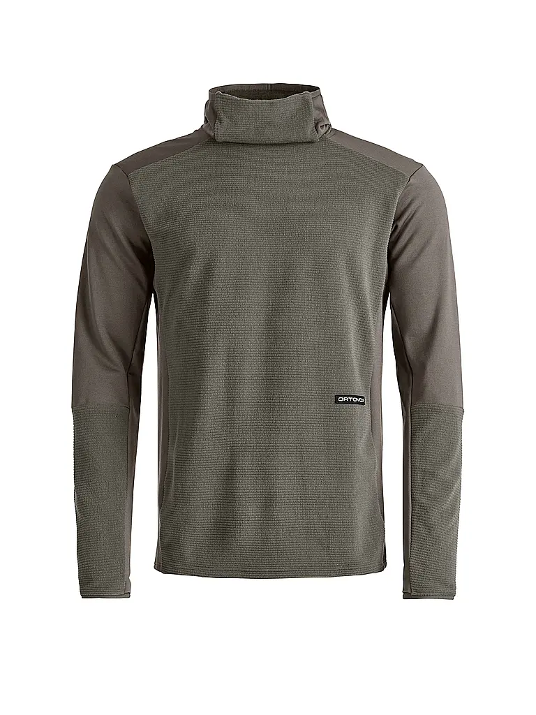 ORTOVOX | Camiseta funcional con capucha de forro polar de pana para hombre | Marrón claro