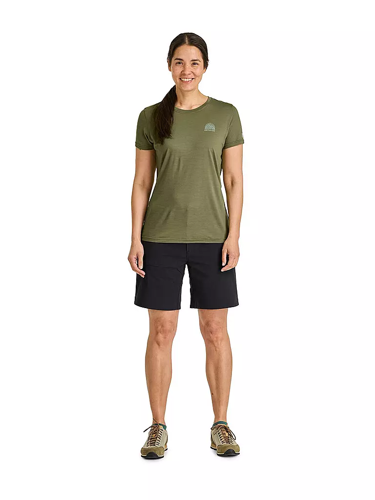 ORTOVOX | Camiseta funcional de mujer 120 COOL Tec Stripe | Oliva