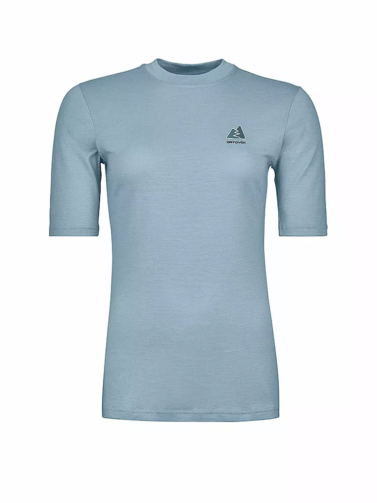 ORTOVOX | Camiseta funcional de mujer 185 Merino MTN Hug | Azul claro