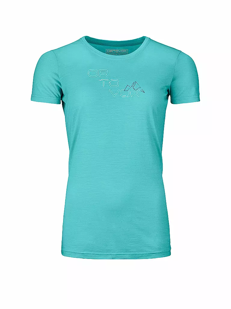ORTOVOX | Camiseta funcional de mujer 185 Merino Tangram | Menta