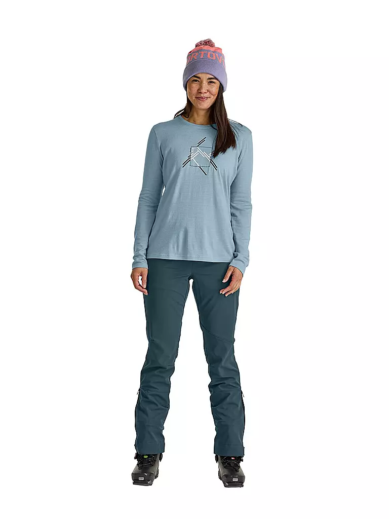 ORTOVOX | Camiseta funcional de mujer MTN Coutout 185 Merino | Azul claro