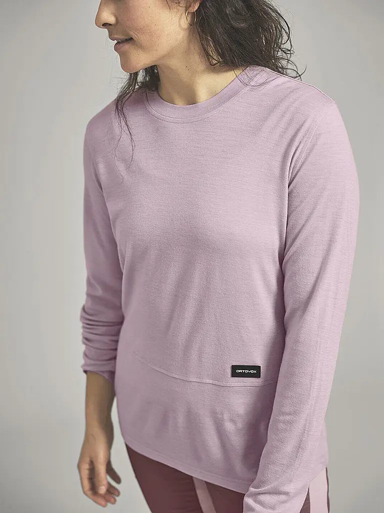 ORTOVOX | Camiseta funcional de mujer Patch 185 Merino | Rosa