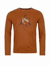 ORTOVOX | Camiseta funcional para hombre 185 Merino MTN Cutout | Marrón