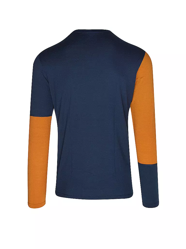 ORTOVOX | Camiseta funcional para hombre Rock'n'Wool 185 | Azul oscuro