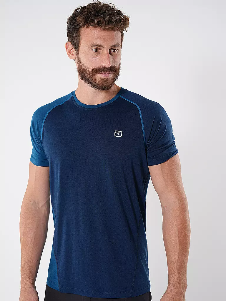 ORTOVOX | Camiseta funcional para hombre Tec Fast Upward 120Cool | Azul oscuro